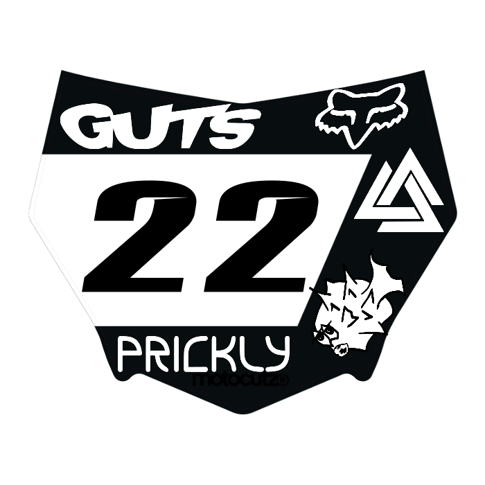 CUSTOM MOTOCUTZ FRONT PLATE DECAL