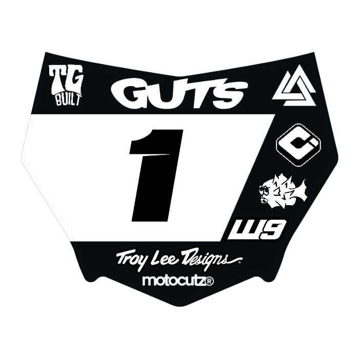 CUSTOM MOTOCUTZ FRONT PLATE DECAL