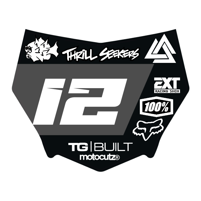 CUSTOM MOTOCUTZ FRONT PLATE DECAL