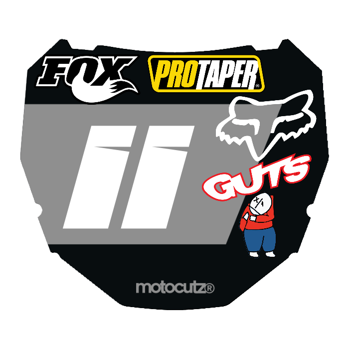 CUSTOM ODI NUMBER PLATE DECAL