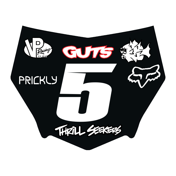 CUSTOM MOTOCUTZ FRONT PLATE DECAL
