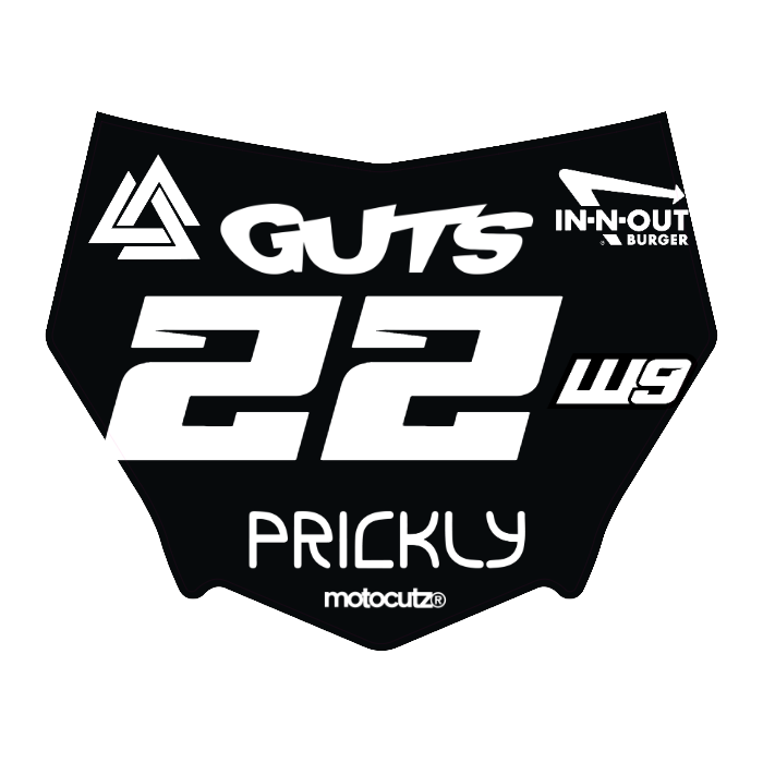 CUSTOM MOTOCUTZ FRONT PLATE DECAL