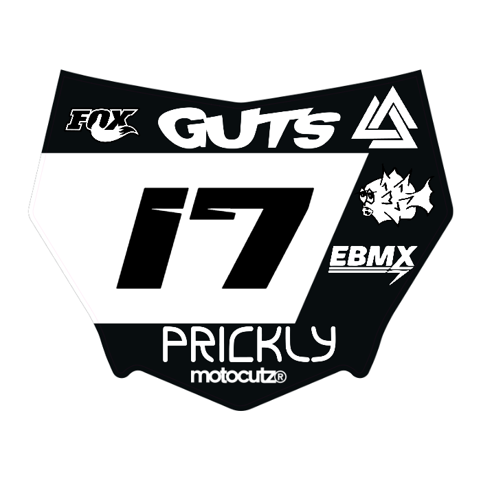 CUSTOM MOTOCUTZ FRONT PLATE DECAL