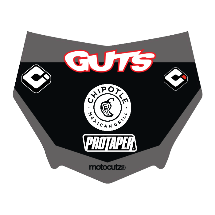 CUSTOM MOTOCUTZ FRONT PLATE DECAL