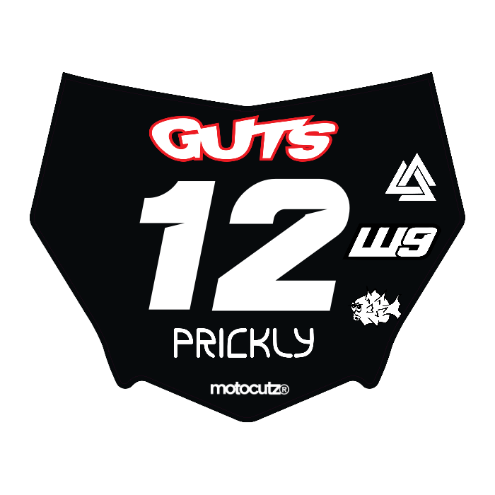 CUSTOM MOTOCUTZ FRONT PLATE DECAL