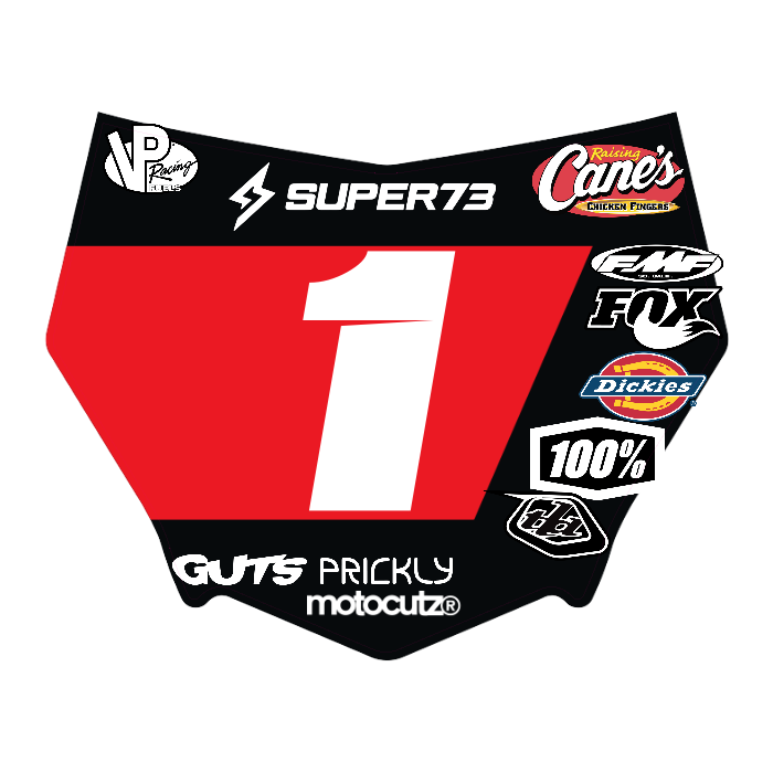 CUSTOM MOTOCUTZ FRONT PLATE DECAL