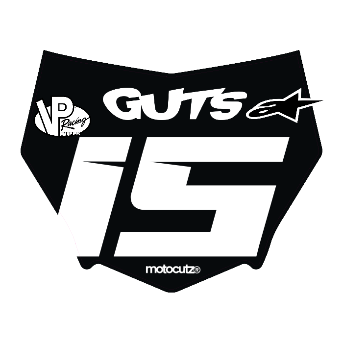 CUSTOM MOTOCUTZ FRONT PLATE DECAL