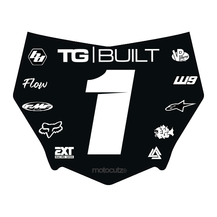 CUSTOM MOTOCUTZ FRONT PLATE DECAL