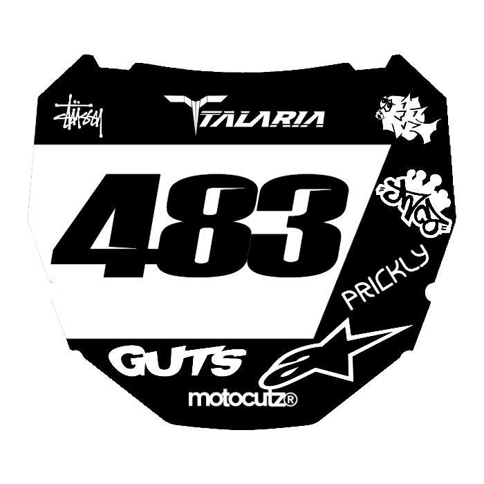 CUSTOM ODI NUMBER PLATE DECAL