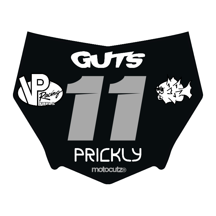CUSTOM MOTOCUTZ FRONT PLATE DECAL