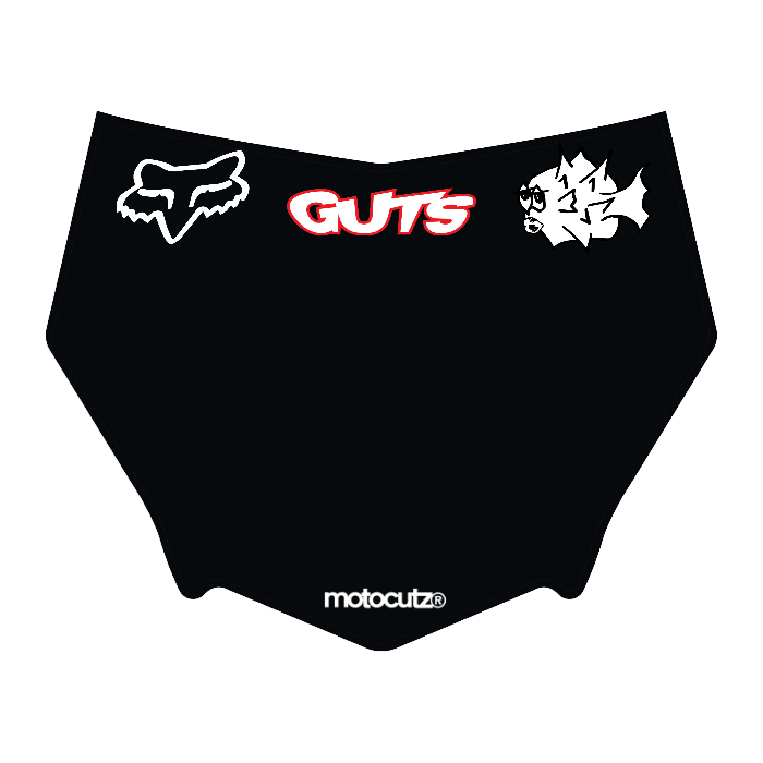 CUSTOM MOTOCUTZ FRONT PLATE DECAL