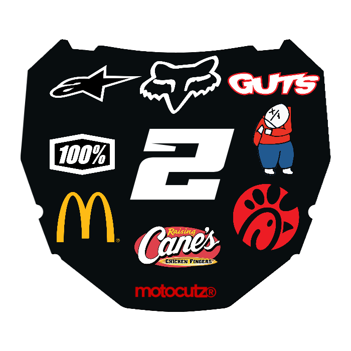 CUSTOM ODI NUMBER PLATE DECAL