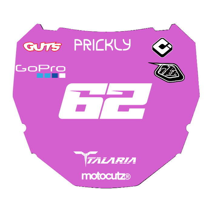 CUSTOM ODI NUMBER PLATE DECAL
