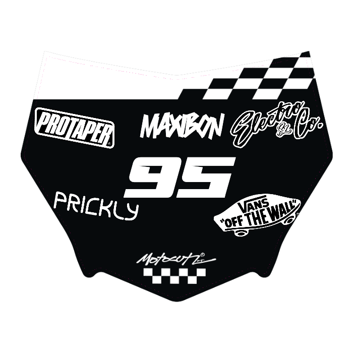 CUSTOM MOTOCUTZ FRONT PLATE DECAL