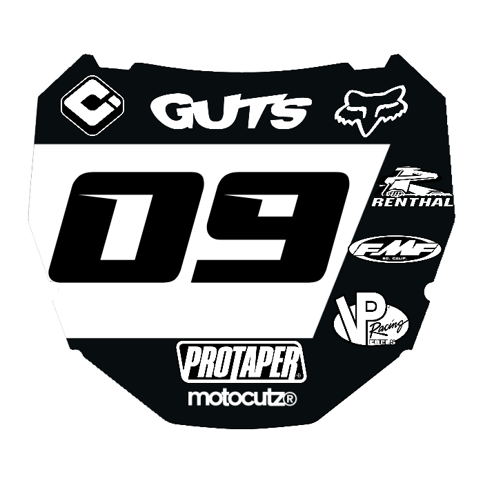 CUSTOM ODI NUMBER PLATE DECAL