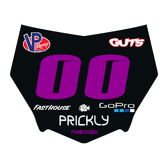 CUSTOM MOTOCUTZ FRONT PLATE DECAL