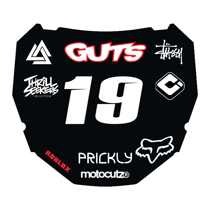 CUSTOM ODI NUMBER PLATE DECAL