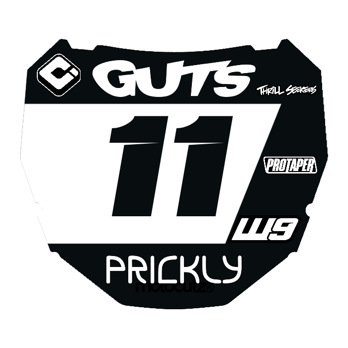 CUSTOM ODI NUMBER PLATE DECAL