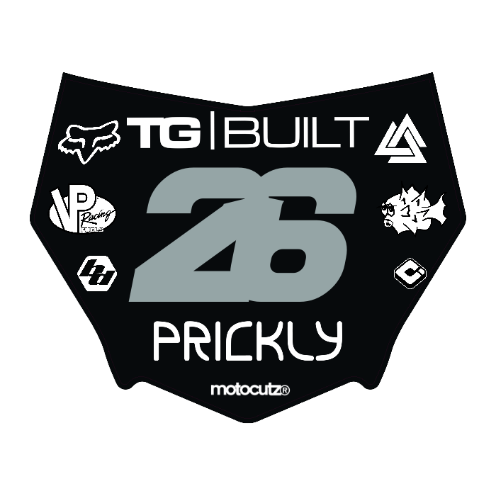 CUSTOM MOTOCUTZ FRONT PLATE DECAL