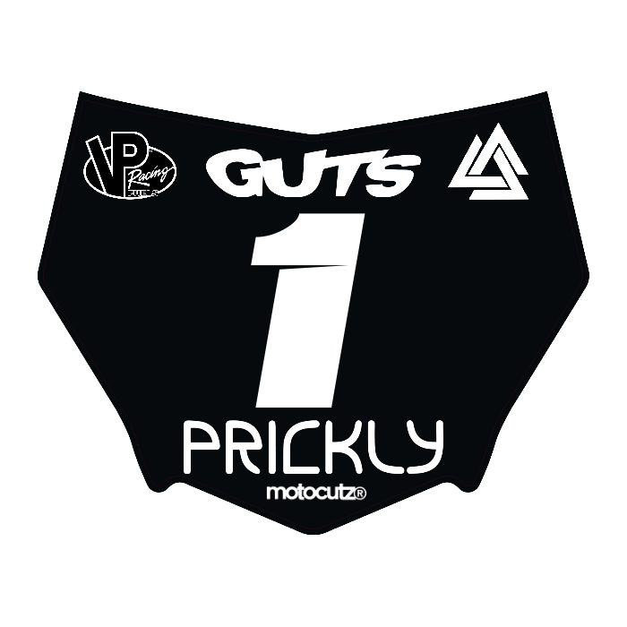 CUSTOM MOTOCUTZ FRONT PLATE DECAL