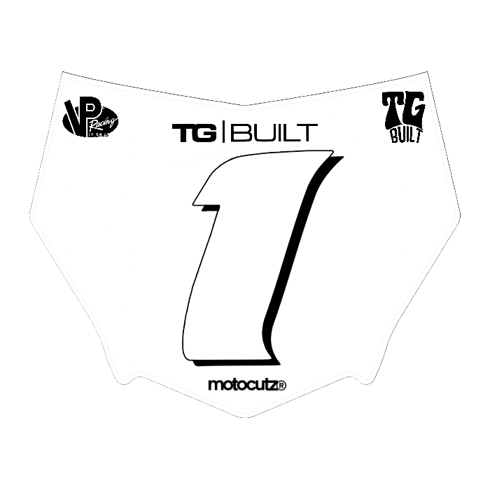 CUSTOM MOTOCUTZ FRONT PLATE DECAL