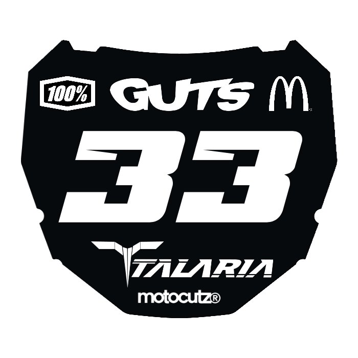 CUSTOM ODI NUMBER PLATE DECAL