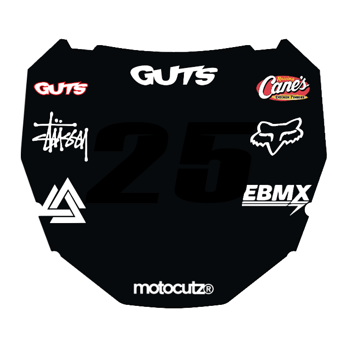 CUSTOM ODI NUMBER PLATE DECAL
