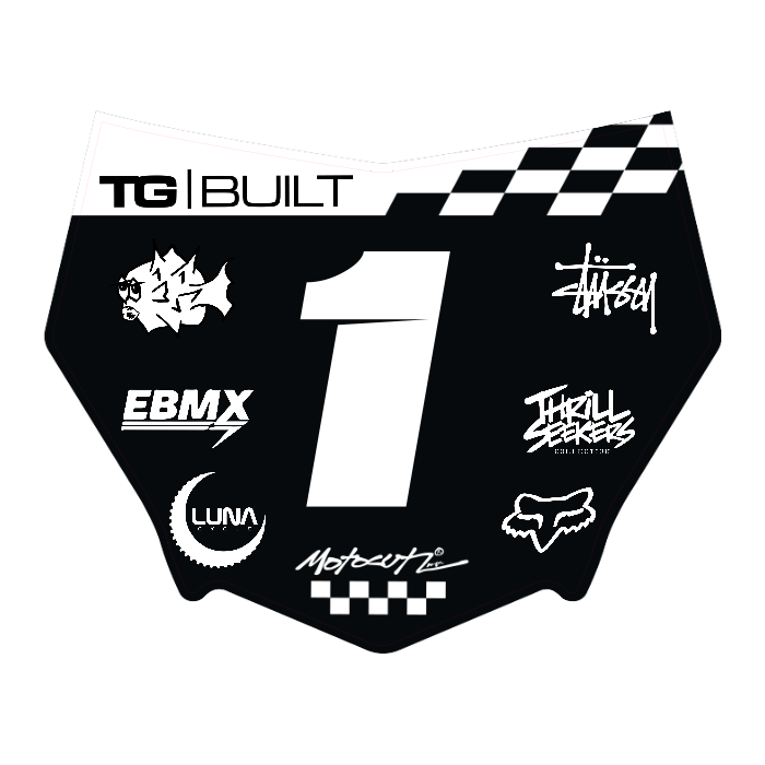 CUSTOM MOTOCUTZ FRONT PLATE DECAL
