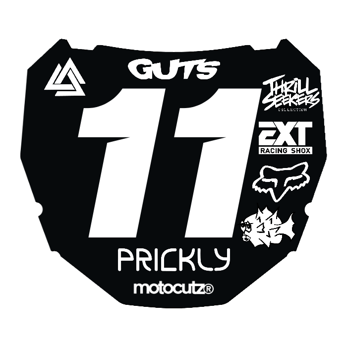 CUSTOM ODI NUMBER PLATE DECAL