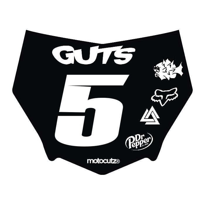 CUSTOM MOTOCUTZ FRONT PLATE DECAL