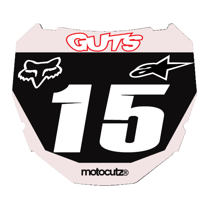 CUSTOM ODI NUMBER PLATE DECAL