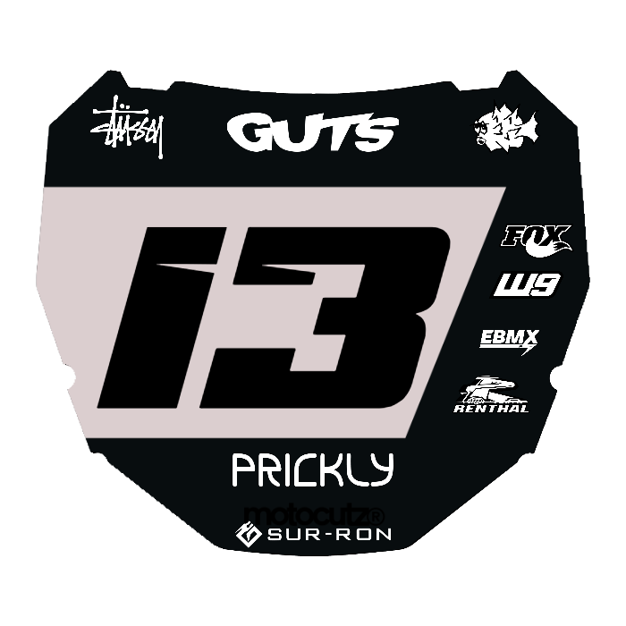 CUSTOM ODI NUMBER PLATE DECAL