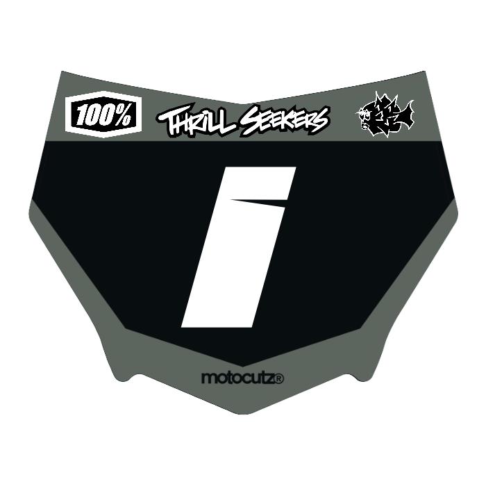 CUSTOM MOTOCUTZ FRONT PLATE DECAL