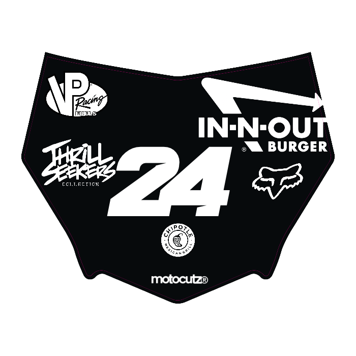 CUSTOM MOTOCUTZ FRONT PLATE DECAL