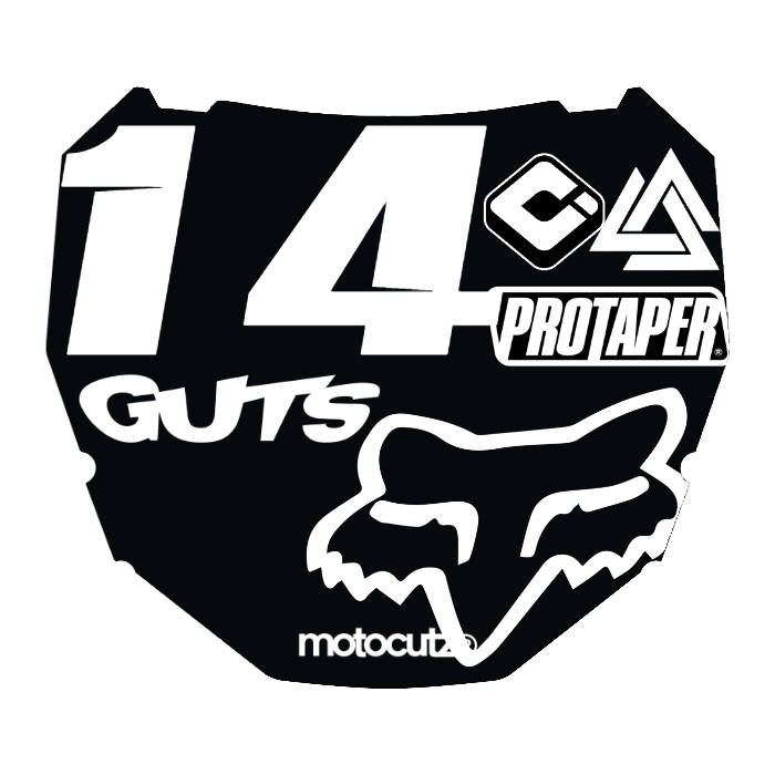 CUSTOM ODI NUMBER PLATE DECAL