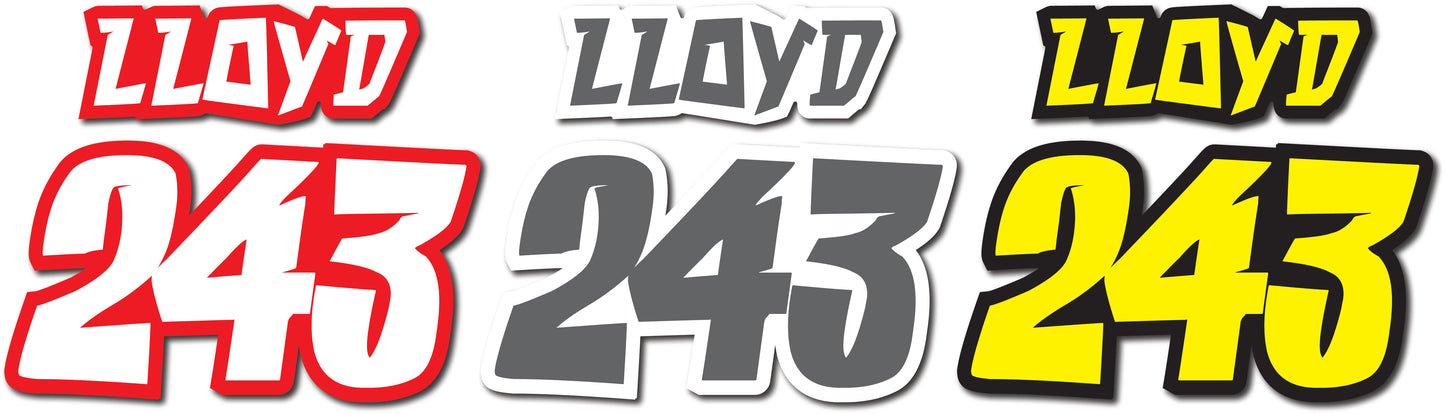 JERSEY LETTERING STYLE 8