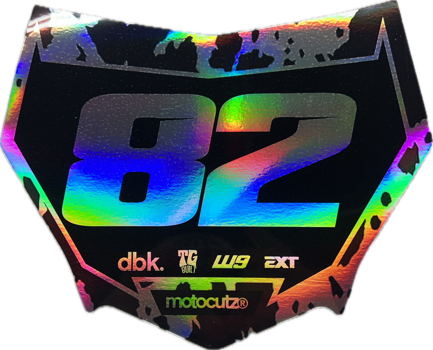 (PRE-MADE) SURRON PLATE 32 - MOTOCUTZ/HOLOGRAM/GLOSS