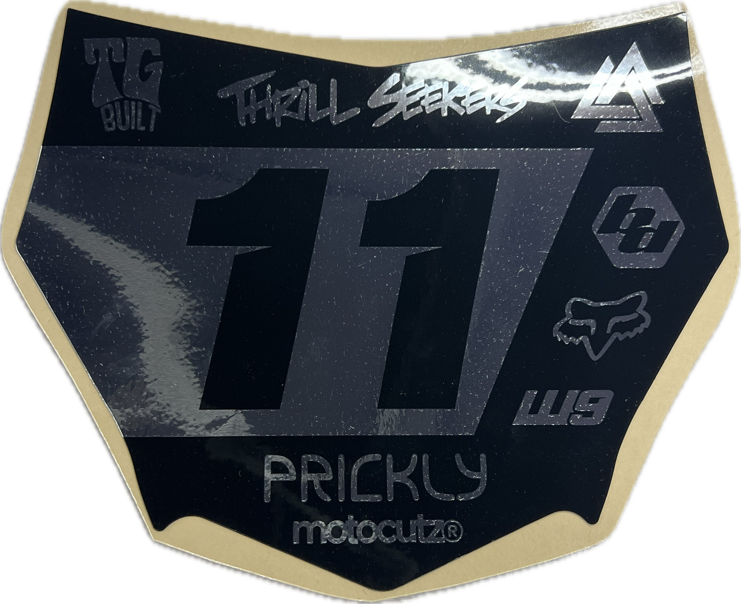 (PRE-MADE) SURRON PLATE 2 - MOTOCUTZ/CHROME/GLOSS