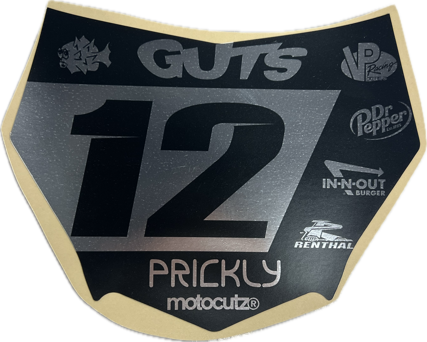 (PRE-MADE) SURRON PLATE 4 - MOTOCUTZ/CHROME/MATTE