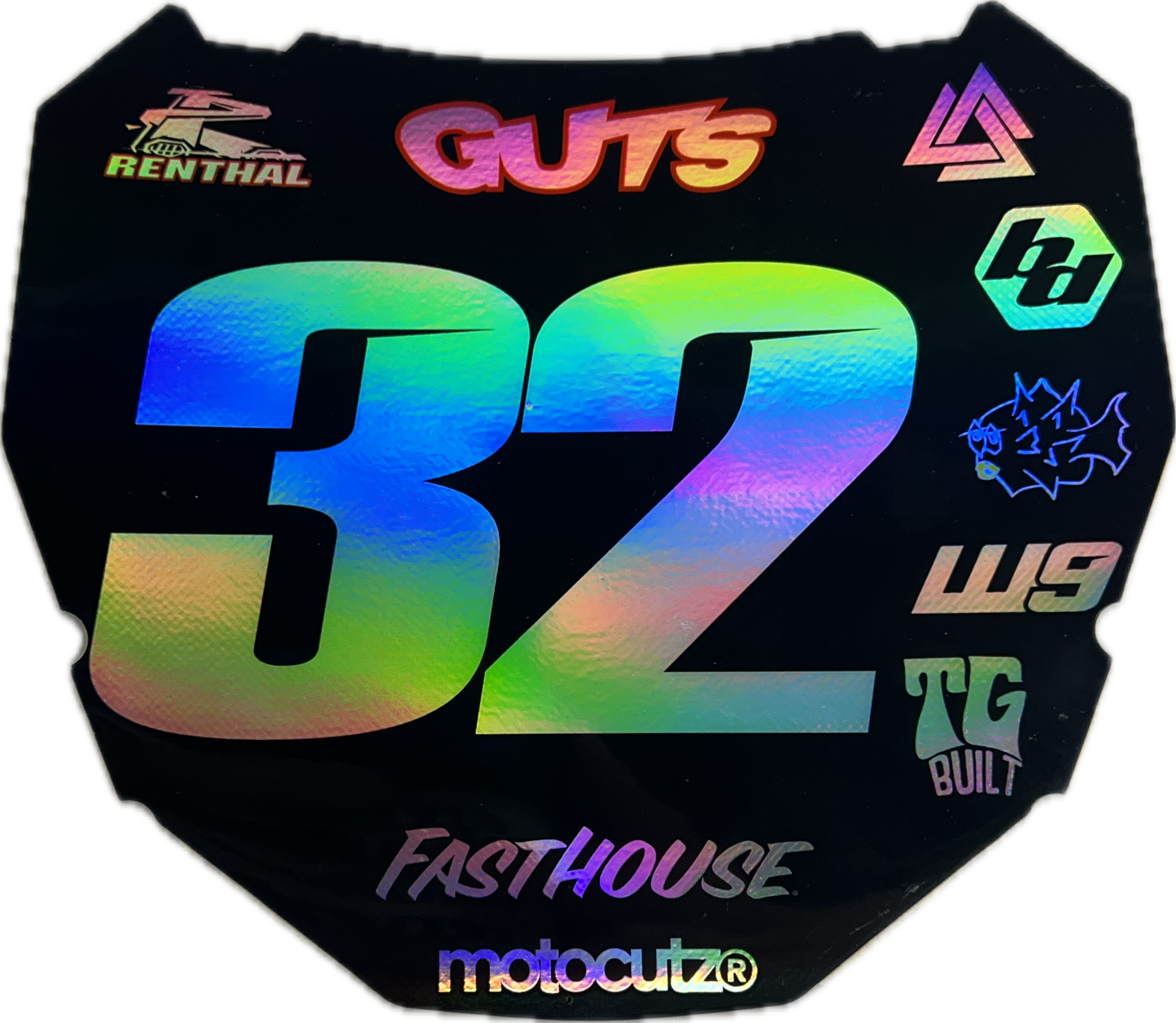 (PRE-MADE) SURRON PLATE 8 - ODI/HOLOGRAM/GLOSS