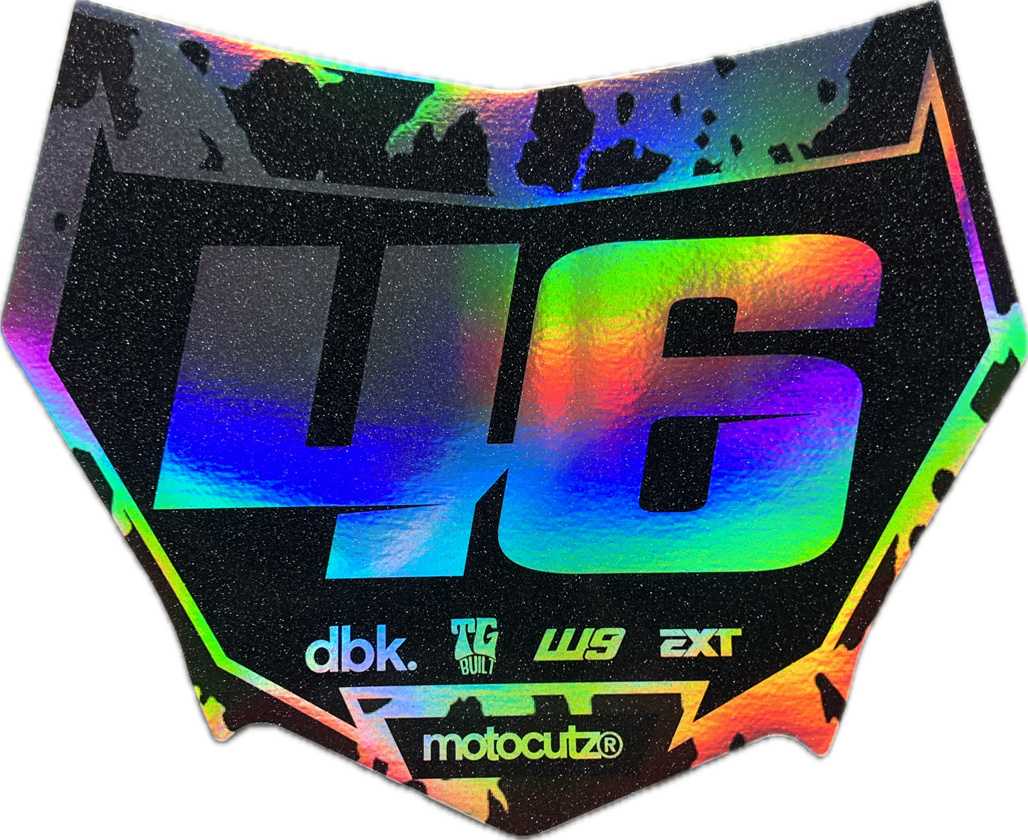 (PRE-MADE) SURRON PLATE 30 - MOTOCUTZ/HOLOGRAM/SPARKLE