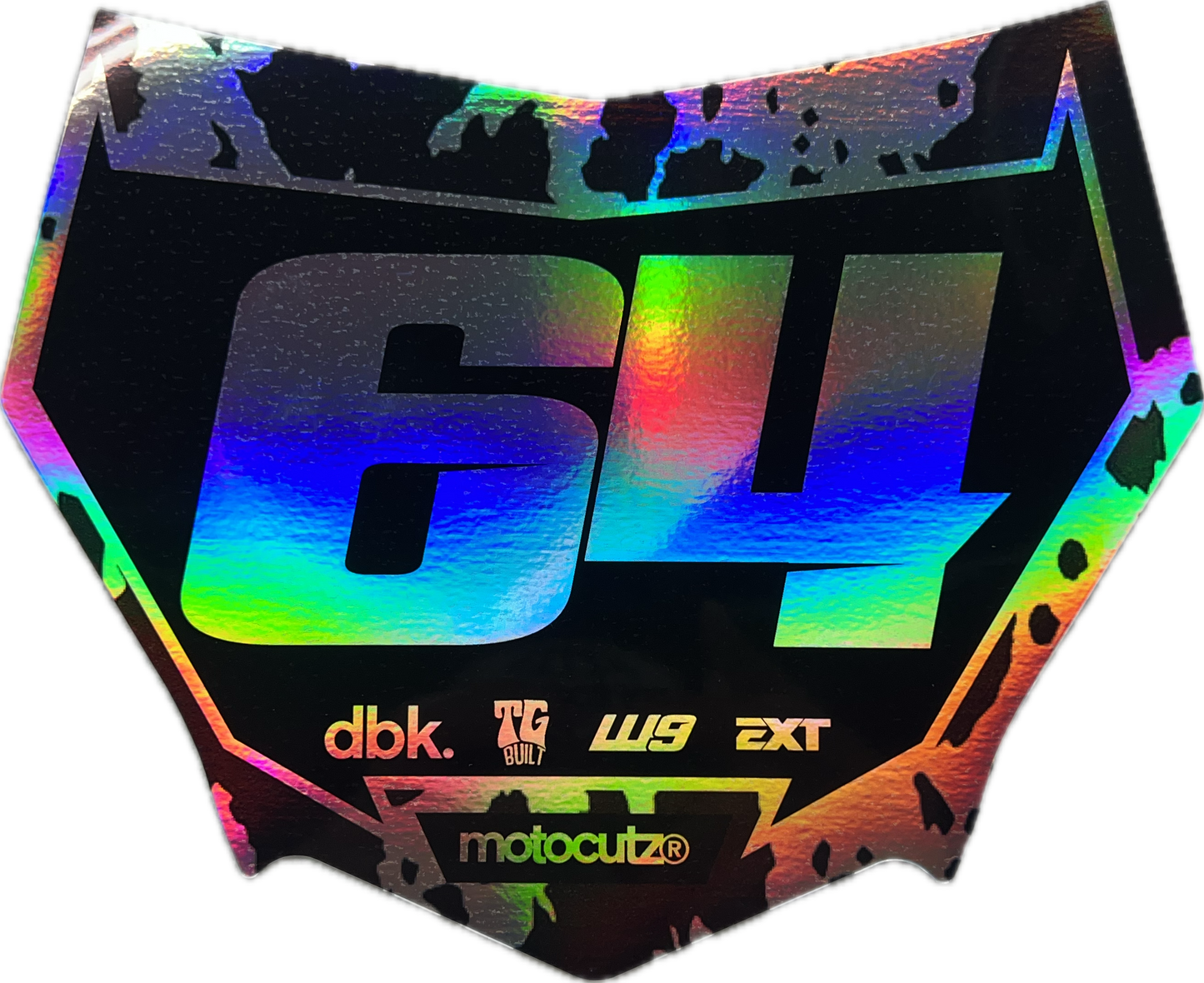 (PRE-MADE) SURRON PLATE 31 - MOTOCUTZ/HOLOGRAM/GLOSS