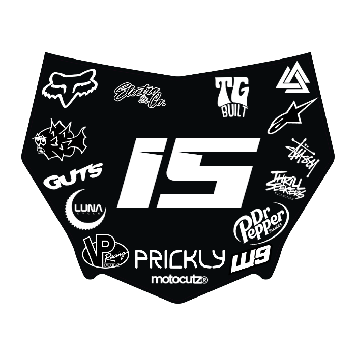 CUSTOM MOTOCUTZ FRONT PLATE DECAL