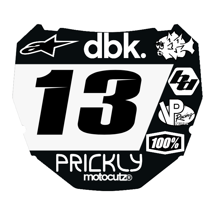 CUSTOM ODI NUMBER PLATE DECAL