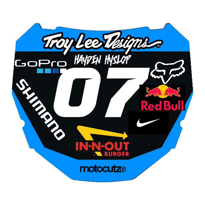 CUSTOM ODI NUMBER PLATE DECAL