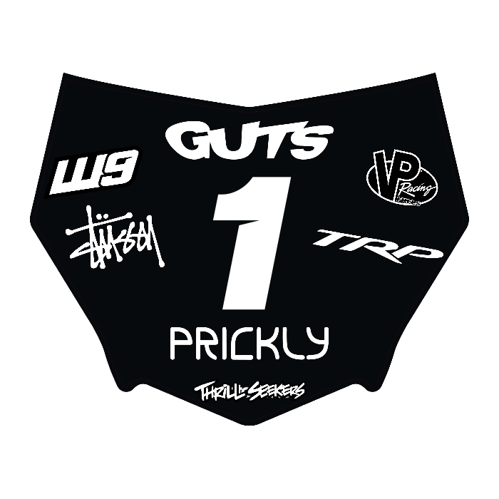CUSTOM MOTOCUTZ FRONT PLATE DECAL
