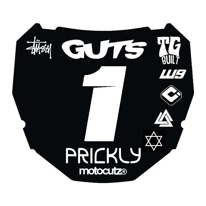 CUSTOM ODI NUMBER PLATE DECAL