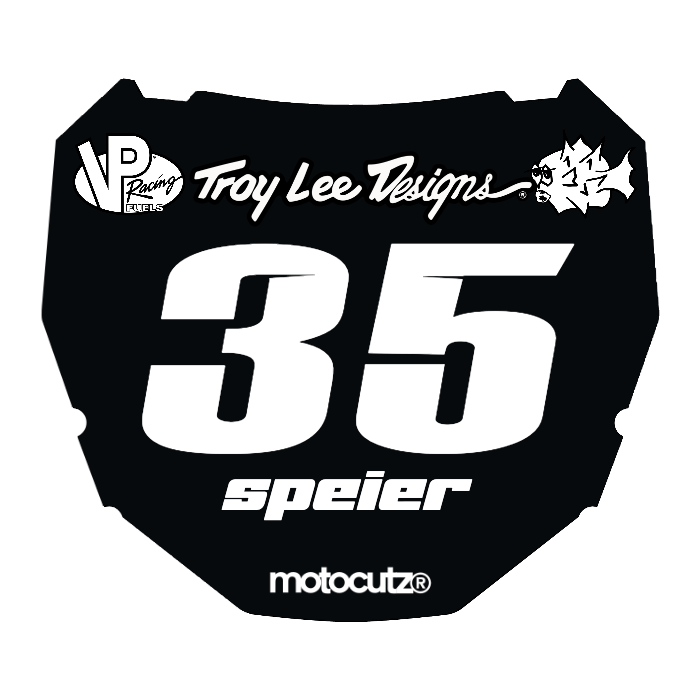 CUSTOM ODI NUMBER PLATE DECAL