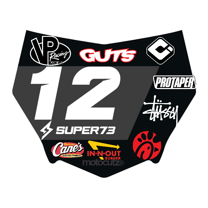CUSTOM MOTOCUTZ FRONT PLATE DECAL