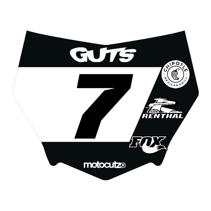 CUSTOM MOTOCUTZ FRONT PLATE DECAL
